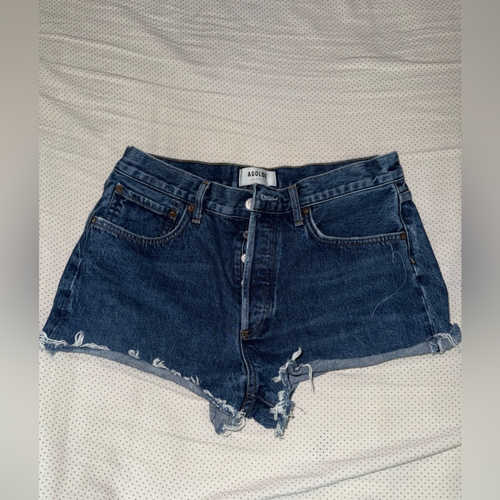 Agolde Vintage Blue Jean Shorts